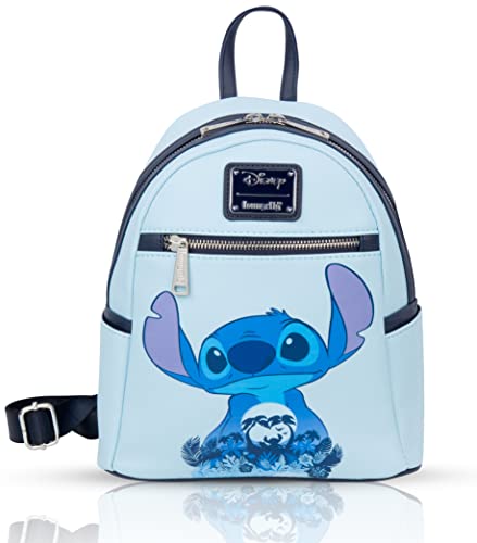 Loungefly Disney Stitch Mini Backpack, Blue, Mini, Backpack