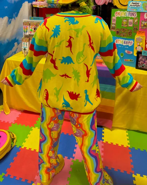 Kidcore Cardigan - Dinosaur Sweater - 100% Cotton heavy knit - Oversized clothing - Plus sized - Sensory friendly