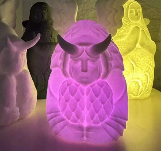 LED Horned Statue Night Light