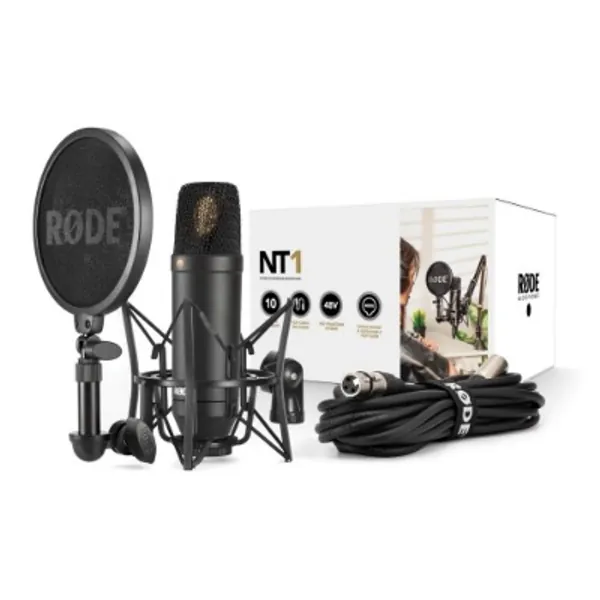 RØDE NT1 1" Kondensatormikrofon mit Nierencharakteristik und SM6 Shock Mount