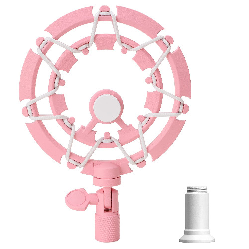 Pink Shock Mount Mic Holder