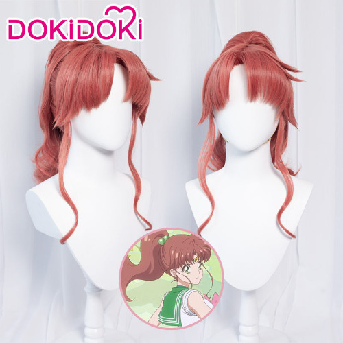 DokiDoki Anime Sailor Moon Kino Makoto Sailor Jupiter Cosplay Wig 