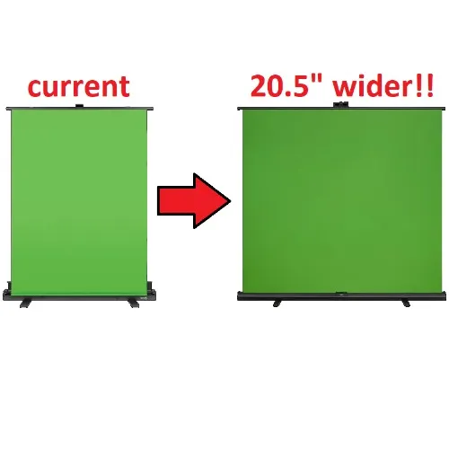 XL extra wide green screen