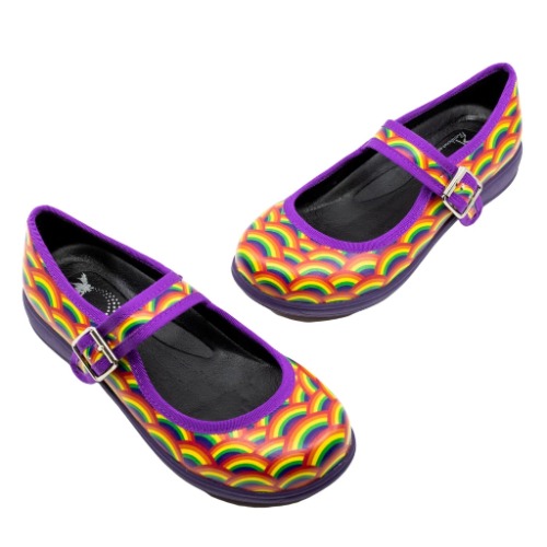 Rainbow Mary Janes MJs | Footwear AU 11