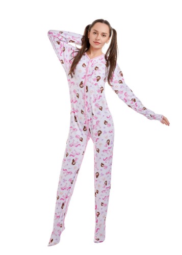 Princess Pink - Unisex Adult Footed Jammies - 3X-Large