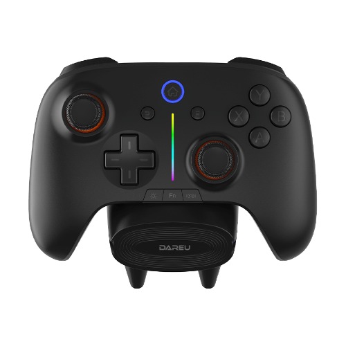 DAREU H106 PRO | Wireless Gaming Controller with Charging Dock | Black