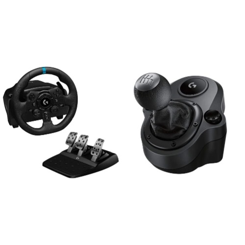 Logitech G923 Racing Wheel and Pedals for Playstation PS4 and PC, TRUEFORCE 1000 Hz Force Feedback + Driving Force Shifter for G29 and G920