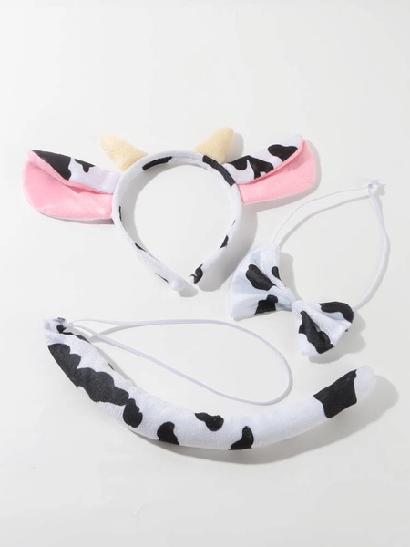 3pcs Cow Print Costume Prop