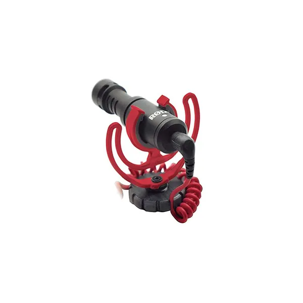 Røde Videomicro Microfono Direzionale Compatto Sulla Fotocamera Per Riprese Cinematografiche, Nero Rosso, ‎8 x 2.1 x 2.1 cm; 42 grammi