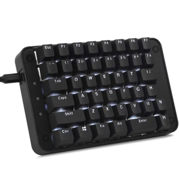Koolertron Cherry MX Red Programmable Gaming Keypad, Mechanical Gaming Keyboard with 43 Programmable Keys, Single-Handed Keypad Macro Setting, Backlit Can Be Turned Off