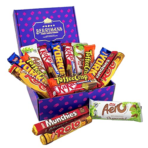 Chocolate Gift - Chocolate Hamper Box | A Selection Of 18 Chocolate Bars | Ultimate Chocolate Gift Box | Chocolate Gifts By Berrymans Chocolate Hampers