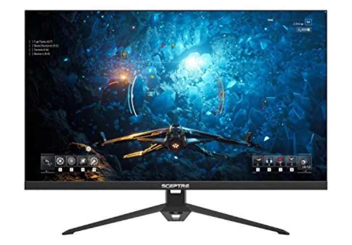 Sceptre IPS 27" Gaming 165Hz 144Hz HDMI DisplayPort FHD LED Monitor, AMD FreeSync FPS RTS Build-in Speakers Machine Black (E275B-FPT168) - IPS 27" 165Hz