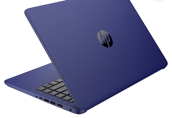 HP Stream 14inch HD Display, Intel Celeron Quad-Core Processor, 8GB DDR4 Memory, 128GB Storage (64GB eMMC+64GB Card),WiFi,Webcam,Bluetooth,1-Year Microsoft 365, Windows 11 S, Indigo Blue| NoCo Bundle 