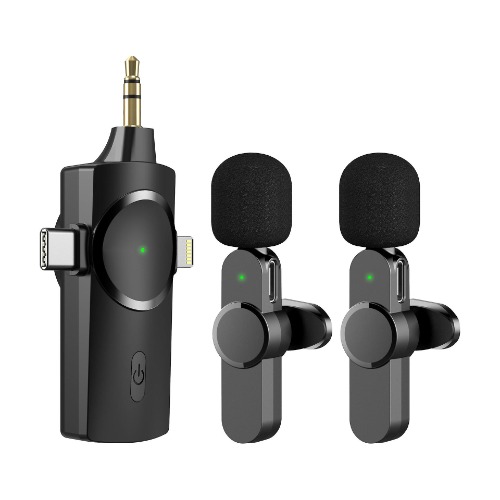 3 in 1 Lavalier Wireless Microphone Plug and Play