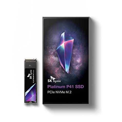 SK hynix Platinum P41 2TB PCIe NVMe Gen4 M.2 2280 Internal Gaming SSD, Up to 7,000MB/S, Compact SSD Form Factor - Solid State Drive with 176-Layer NAND Flash - 2TB