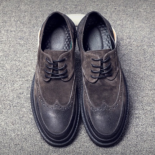 Men's Lace Up Suede Shoes - 10 / Brown
