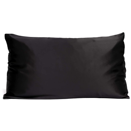 Fishers Finery 25mm 100% Pure Mulberry Silk Pillowcase Good Housekeeping Winner (Black, Q) - Queen (20" X 30") Moonless Night