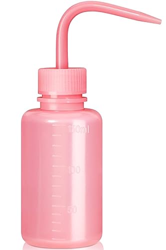 Valchoose 150ML Pink Wash bottles squeeze 5oz Mini Professional, Water Bottle for Lash Extensions, Easy to Carry Lash water bottle squeezer (1Pack) - 1x150ml Pink - Pink