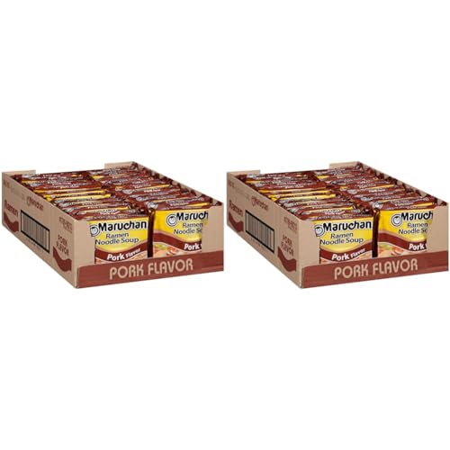 Maruchan Ramen Pork Flavor, 3.0 Oz(Pack of 48) - Pork - 3 Ounce (Pack of 48)