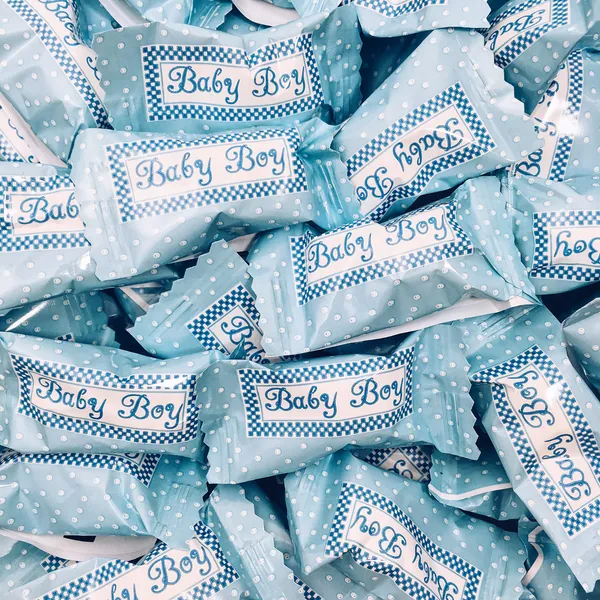 Baby Boy Buttermints - 13 oz. Bag - Approximately 100 Individually Wrapped Mints - It's a Boy Baby Shower Candy, Baby Reveal Party Favors