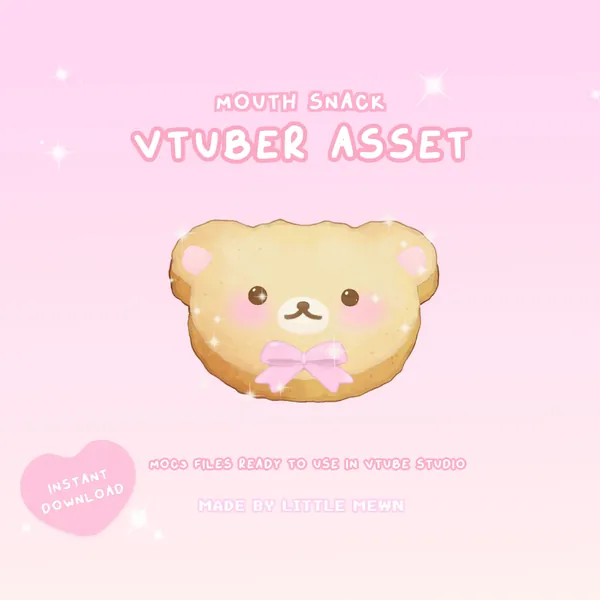 VTuber Asset | Rigged Kuma Iced Biscuit