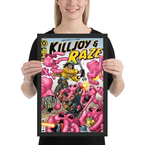 Framed VALORANT Comic Poster - Friendly Fire 