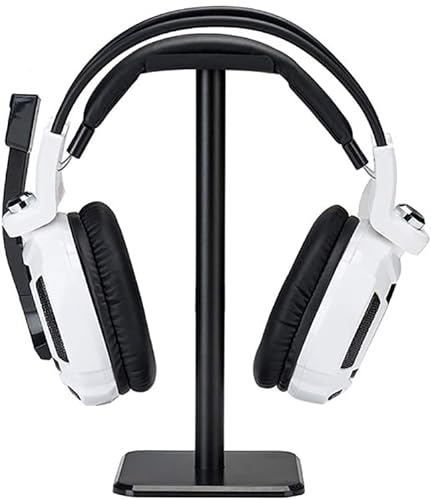 Nwubay Headphone Stand Aluminum Holder for Microsoft Xbox One Chat, Turtle Beach Recon 50X/50P/Beach XO One Stereo, KingTop Each G2000, Sony Playstation Stereo Headset & More Black - Black