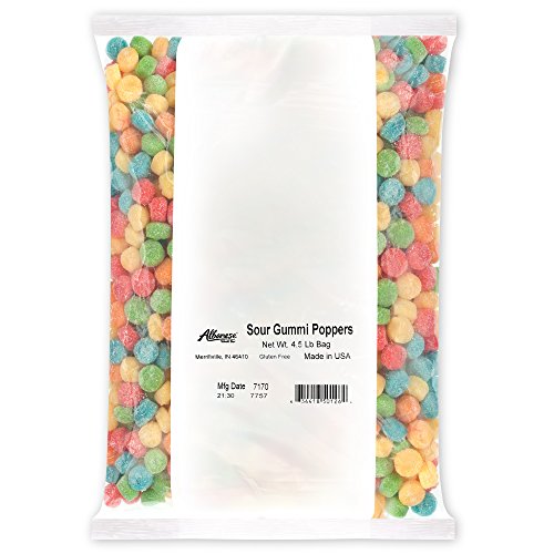 Albanese World's Best Sour Gummi Poppers, 4.5lbs of Candy