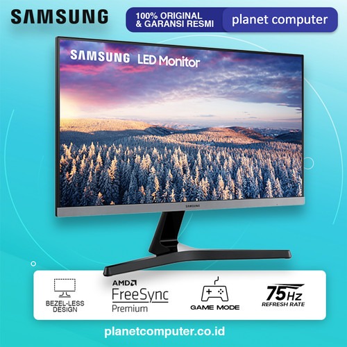 MONITOR SAMSUNG 24 inch FHD IPS 75HZ LS24R350FHEXXD Bezel-less Design - 75Hz