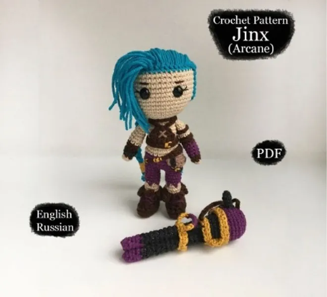 Jinx Arcane Crochet Pattern PDF | Etsy