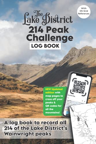 The Lake District 214 Peak Challenge Log Book: A log book to record all 214 of the Lake District Wainwright mountains
