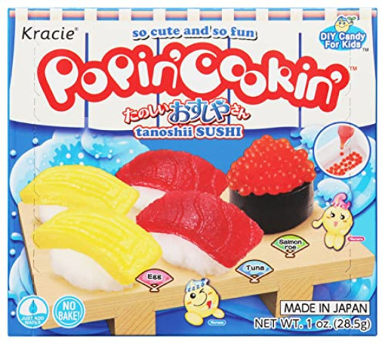 Kracie Popin' Cookin' DIY Candy Sushi Kit, No Bake, 1 Ounces (Pack Of 1) - 1 Ounce (Pack of 1)