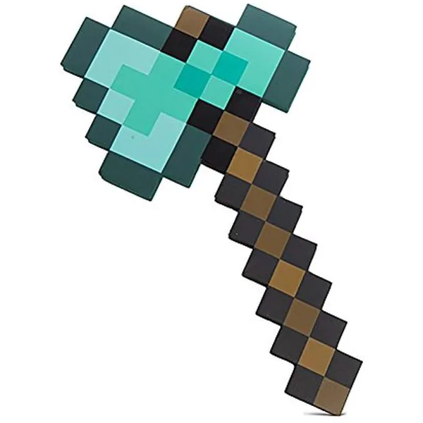 ThinkGeek Minecraft Diamond Axe - Chop Your Way to Minecraft Success - 