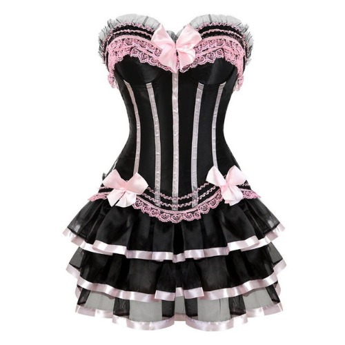 Genuine Corset Dresses - Pink / 6XL