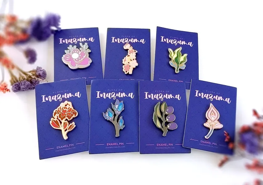 Flora of Inazuma (Genshin Impact) Hard Enamel Pins