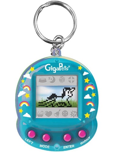 Giga Pets Angelic Unicorn Virtual Animal Pet Toy - Unicorn Aqua Blue