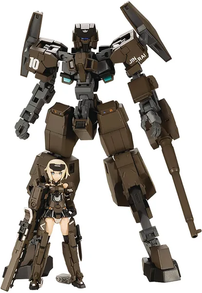Kotobukiya Frame Arms Girl: Handscale Gourai with Jinrai Armor Plastic Model Kit, Multicolor - 