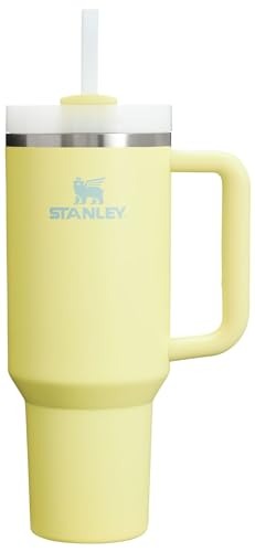 Stanley Quencher H2.0 FlowState Stainless Steel Vacuum Insulated Tumbler with Lid and Straw for Water, Iced Tea or Coffee - 40 oz - Pomelo