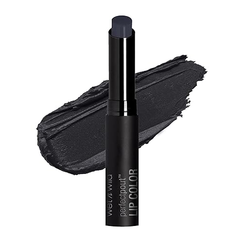 wet n wild Perfect Pout Lipstick, Black Power Outage Vegan | Gluten-Free | Cruelty-Free | Lip Color - Power Outage - 1 Fl Oz (Pack of 1)