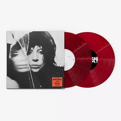 Mayhem Translucent Ruby Record Poster Art cover, Lady Gaga
