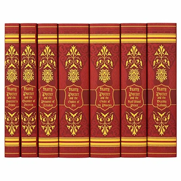 Juniper Books Harry Potter Boxed Set: Gryffindor Edition | 7 Hardcover Volumes with Custom Designed Book Covers | Author J.K. Rowling | Includes All 7 Volumes
