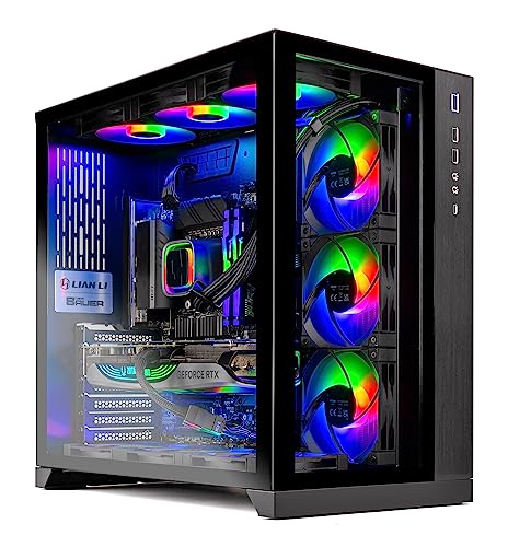 Skytech Gaming Prism II Lian Li O11 PC Desktop – Intel Core i9 13900K 3.0 GHz, NVIDIA RTX 4070 Ti, 1TB NVME Gen4 SSD, 32GB DDR5 RAM RGB, 1000W Gold PSU, 360mm AIO, 11AC Wi-Fi, Windows 11 Home 64-bit - 13900K | 4070 Ti