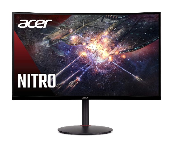 Acer Nitro XZ270 Xbmiipx 27" 1500R Curved Full HD (1920 x 1080) VA Zero-Frame Gaming Monitor with Adaptive Sync, 240Hz Refresh Rate and 1ms VRB (Display Port & 2 x HDMI 2.0 Ports) , Black - FHD (1920 x 1080) 27-inch