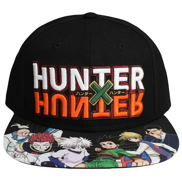 Bioworld Hunter x Hunter Embroidered and Printed Snapback Hat - 