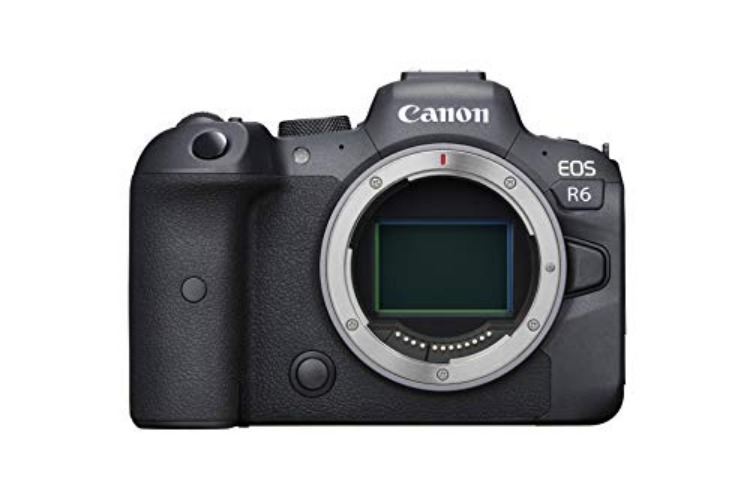 Canon EOS R6 Full-Frame Mirrorless Camera with 4K Video, Full-Frame CMOS Senor, DIGIC X Image Processor, Dual UHS-II SD Memory Card Slots, and Up to 12 fps with Mechnical Shutter, Body Only, Black - Black - Body Only - Base