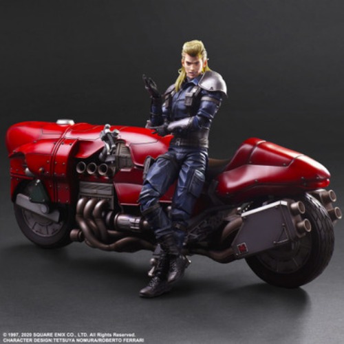 Final Fantasy VII Remake Play Arts Kai Action Figure - Roche & Motorcycle Set