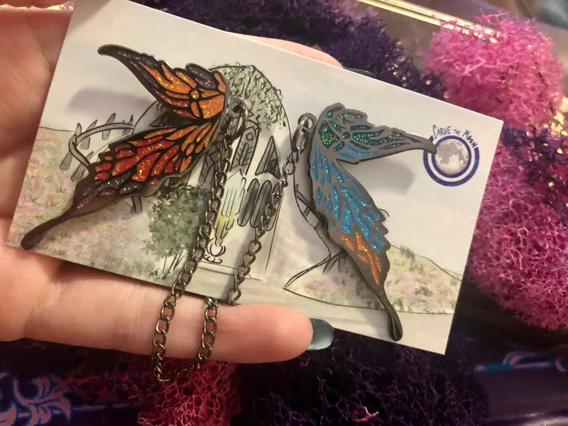 Final Fantasy XIV Titania and Feo Ul Collar Hard Enamel Pins