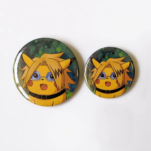 Kaminari as Surprised Pikachu Button