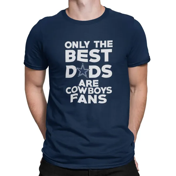 Dallas Best Dad T Shirt (Navy - X-Large Navy