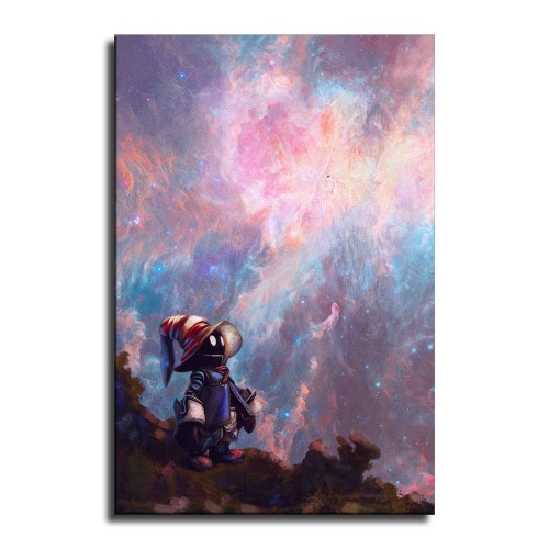 Final Fantasy Vivi Poster Picture Canvas Wall Art Print Anime Game Poster Home Room Decor -519 (16x24inch-NoFramed) - 